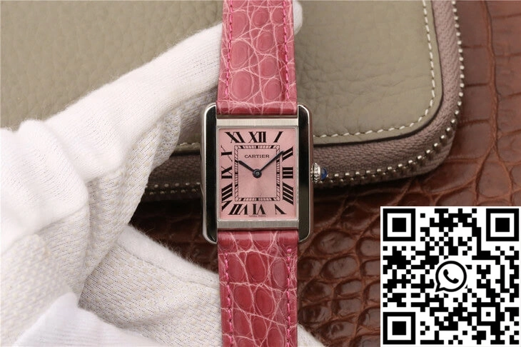 Cartier Tank W5200000 Ladies K11 Factory Pink Dial TimelessDesign 1512