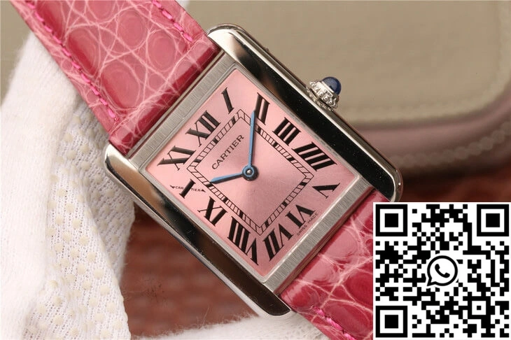 Cartier Tank W5200000 Ladies K11 Factory Pink Dial TimelessDesign 1512
