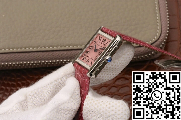 Cartier Tank W5200000 Ladies K11 Factory Pink Dial TimelessDesign 1512