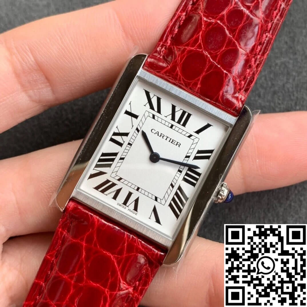 Popular Cartier Tank W5200005 K11 Factory White Dial 1523