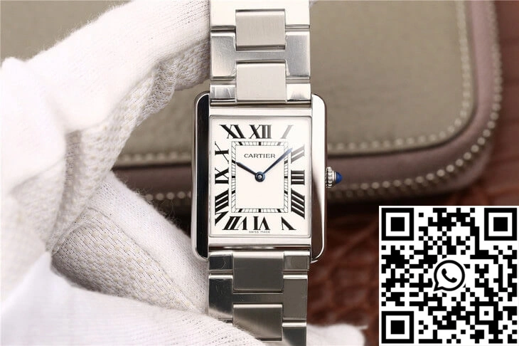 Cartier Tank W5200013 K11 Factory White Dial Modern 1508