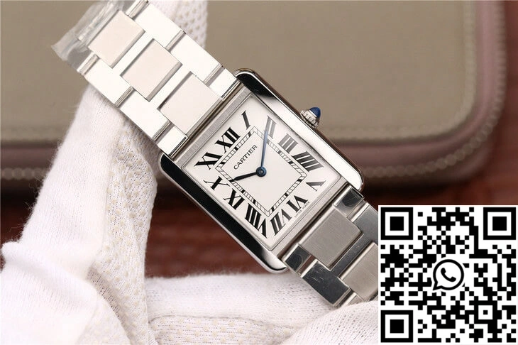 Cartier Tank W5200013 K11 Factory White Dial Modern 1508