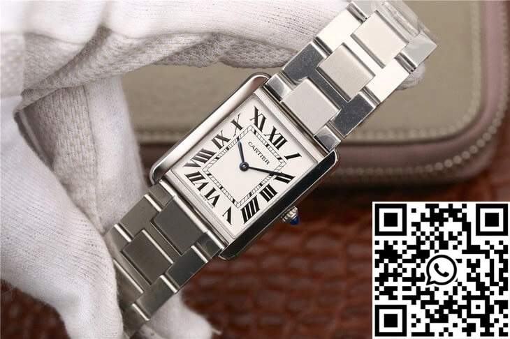 Cartier Tank W5200013 K11 Factory White Dial Modern 1508