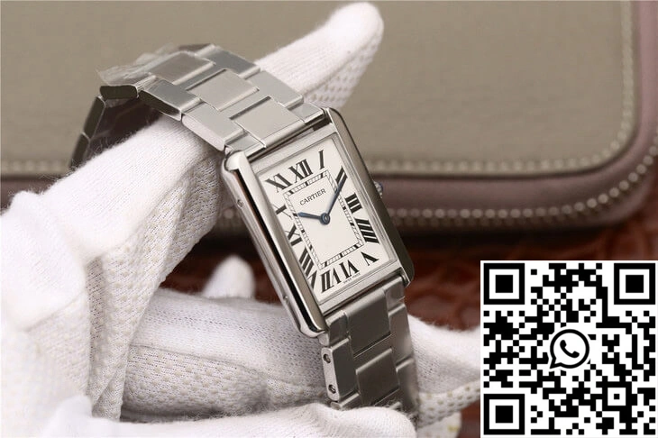 Cartier Tank W5200013 K11 Factory White Dial Modern 1508