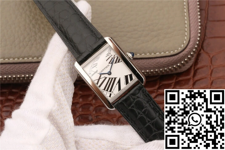 Cartier Tank W5200018 K11 Factory White Dial Durable 1502
