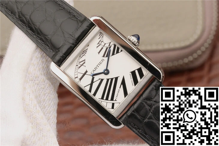 Cartier Tank W5200018 K11 Factory White Dial Durable 1502