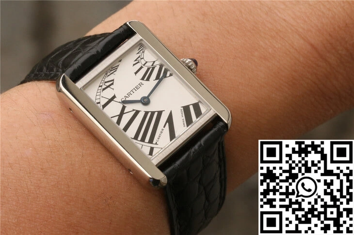 Cartier Tank W5200018 K11 Factory White Dial Durable 1502