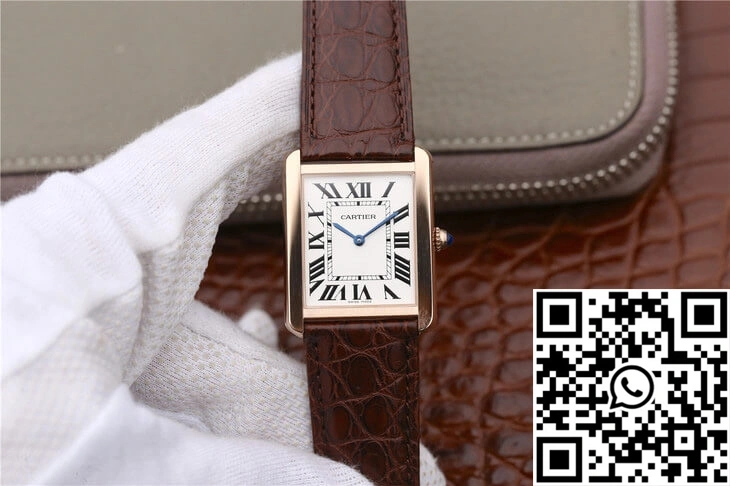 Cartier Tank W5200025 K11 Factory White Dial Effortless 1510