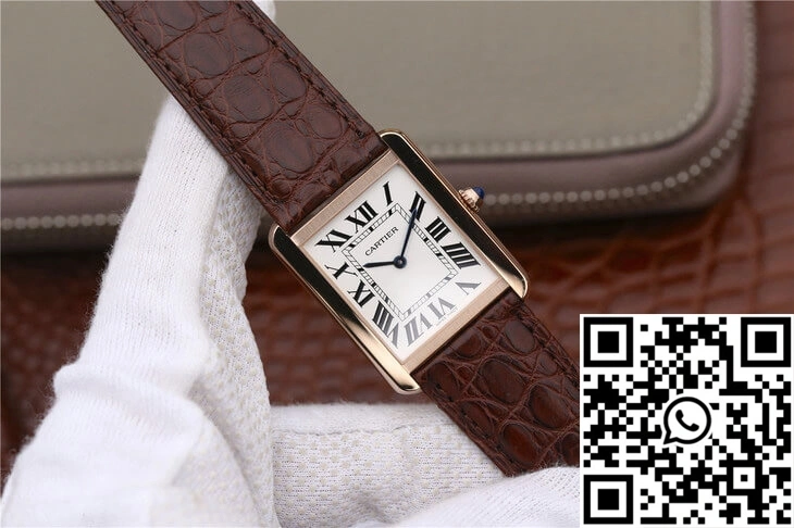 Cartier Tank W5200025 K11 Factory White Dial Effortless 1510