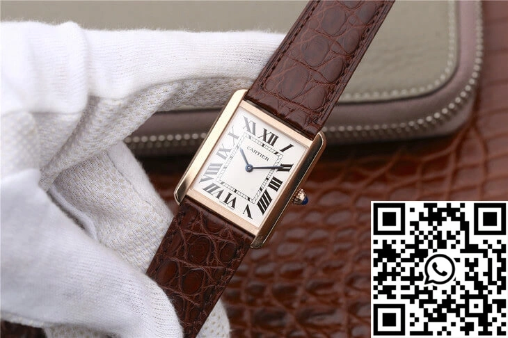 Cartier Tank W5200025 K11 Factory White Dial Effortless 1510