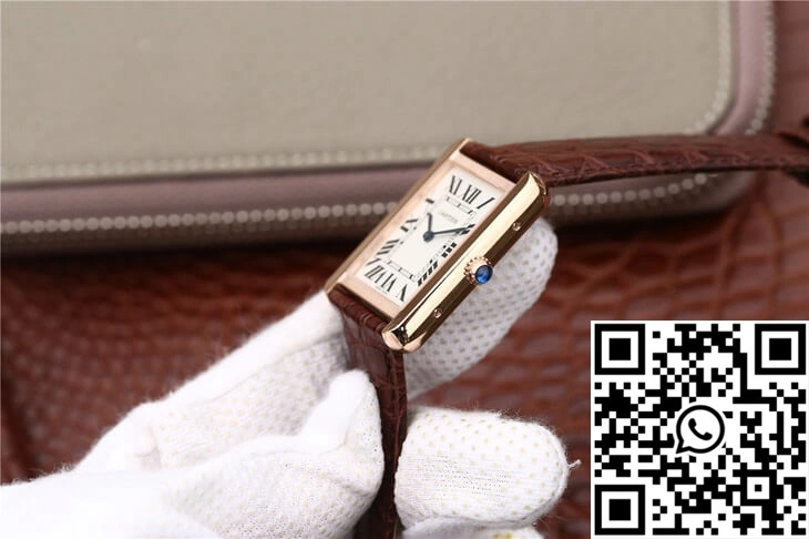 Cartier Tank W5200025 K11 Factory White Dial Effortless 1510
