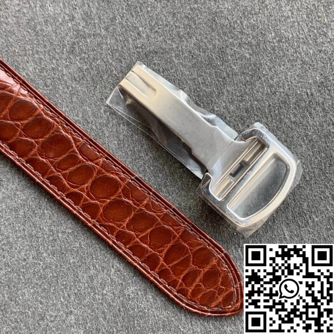 Breathable Cartier Tank WSTA0028 K11 Factory Brown Cowhide Strap 1503