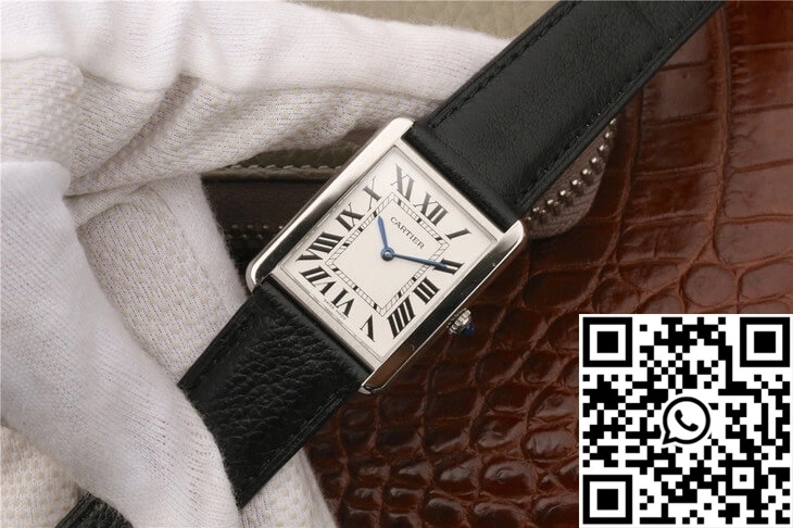Lightweight Cartier Tank WSTA0028 K11 Factory White Dial 1500
