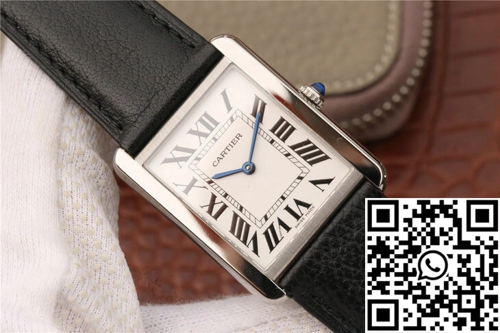 Lightweight Cartier Tank WSTA0028 K11 Factory White Dial 1500