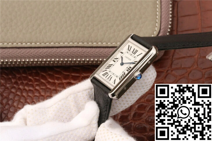Lightweight Cartier Tank WSTA0028 K11 Factory White Dial 1500