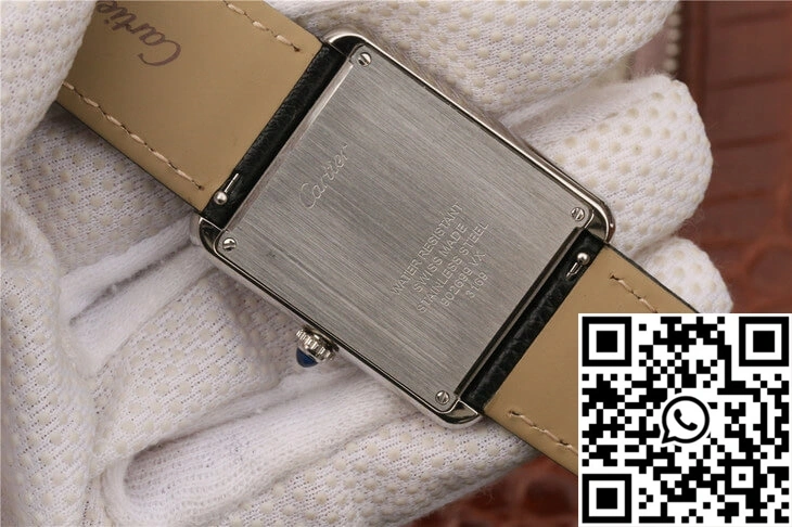 Lightweight Cartier Tank WSTA0028 K11 Factory White Dial 1500