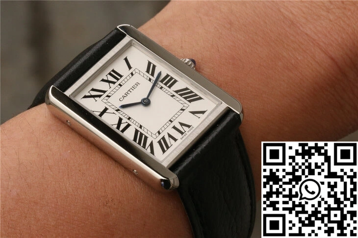 Lightweight Cartier Tank WSTA0028 K11 Factory White Dial 1500
