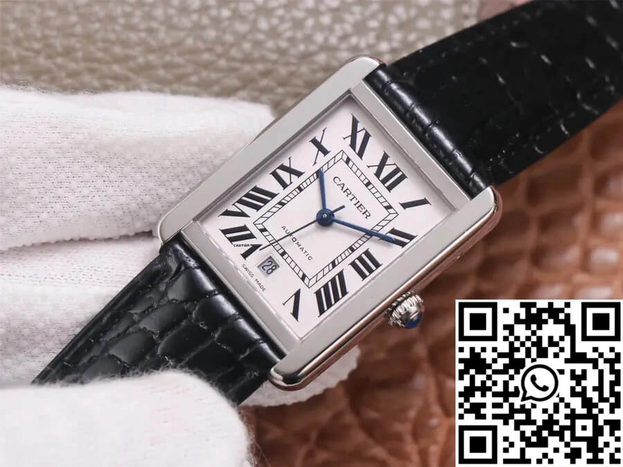 Upgraded Cartier Tank WSTA0029 V9 Factory Stainless Steel 1522