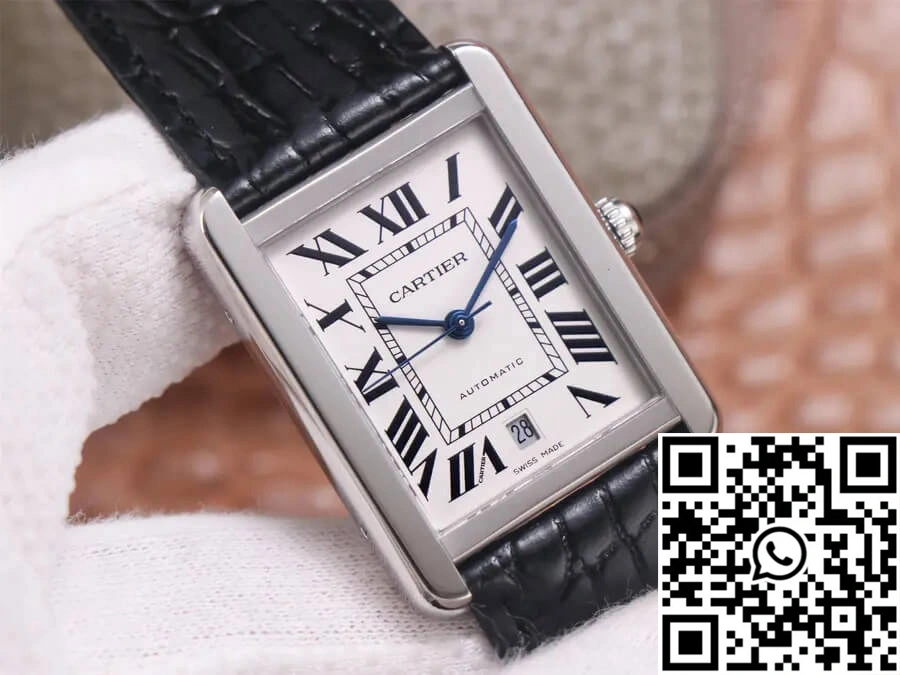 Upgraded Cartier Tank WSTA0029 V9 Factory Stainless Steel 1522