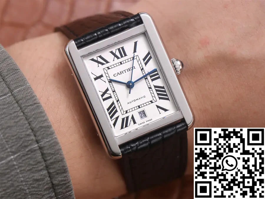 Upgraded Cartier Tank WSTA0029 V9 Factory Stainless Steel 1522