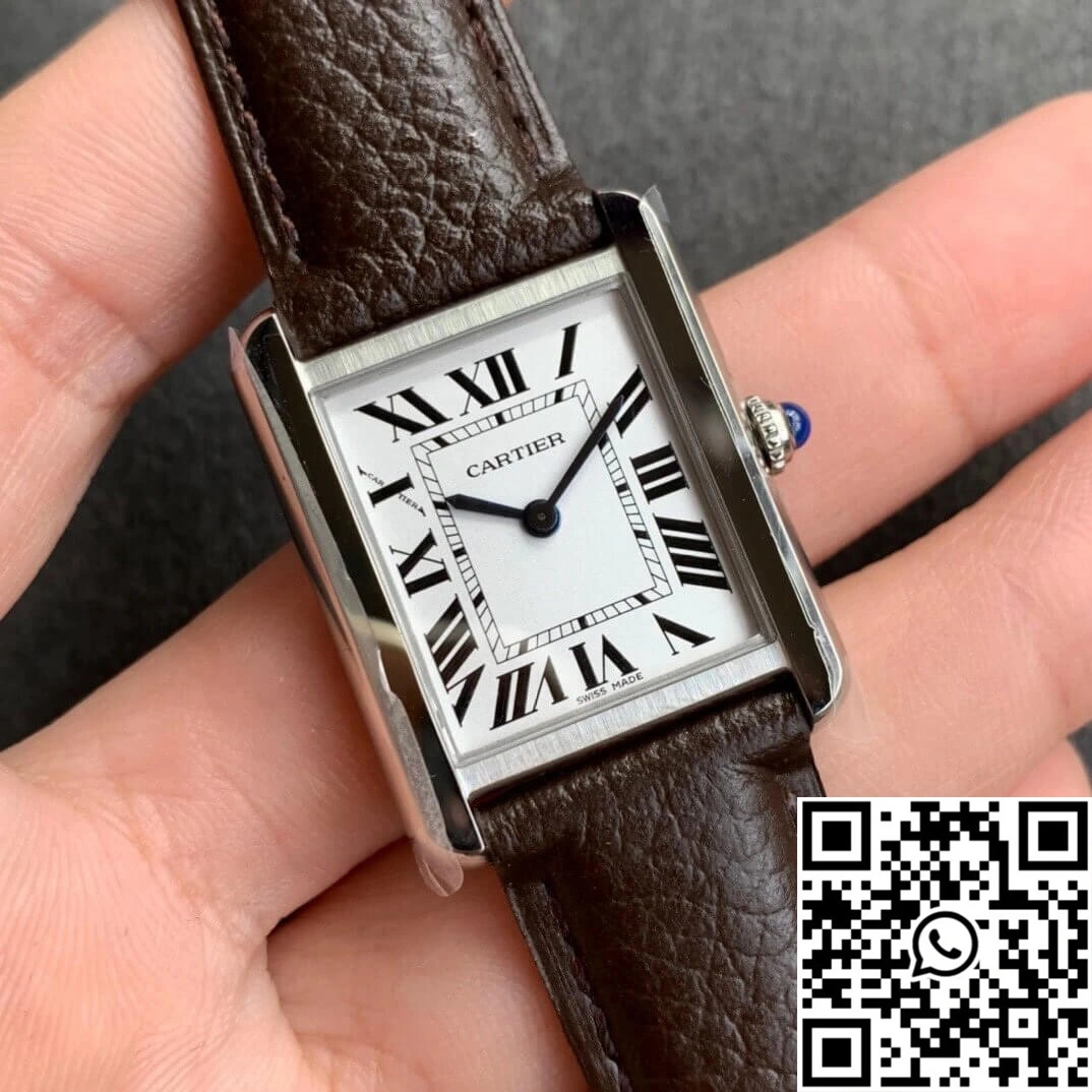 Cartier Tank WSTA0030 K11 Factory White Dial WrinkleFree 1499