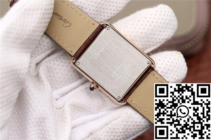 Cartier Tank WT200005 K11 Factory Rose Gold Diamonds Reliable 1495