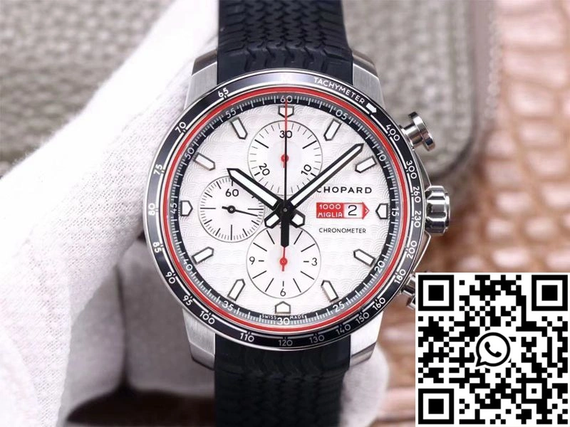 WaterResistant Chopard  Racing Mille Miglia GTS Chronograph 168571-3002 V7 Factory White Dial 1683