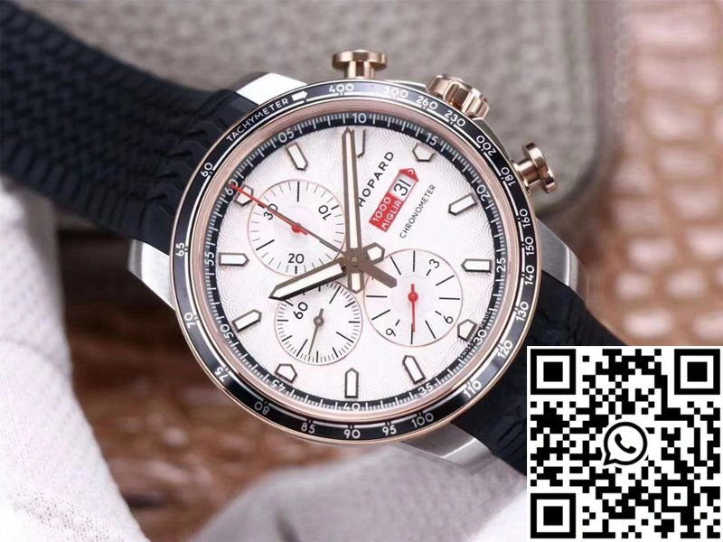 Durable Chopard  Racing Mille Miglia GTS Chronograph 168571-6001 V7 Factory White Dial 1684
