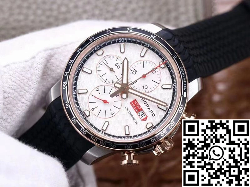 Durable Chopard  Racing Mille Miglia GTS Chronograph 168571-6001 V7 Factory White Dial 1684