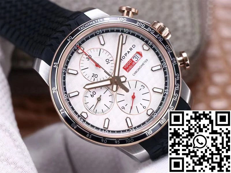 Durable Chopard  Racing Mille Miglia GTS Chronograph 168571-6001 V7 Factory White Dial 1684