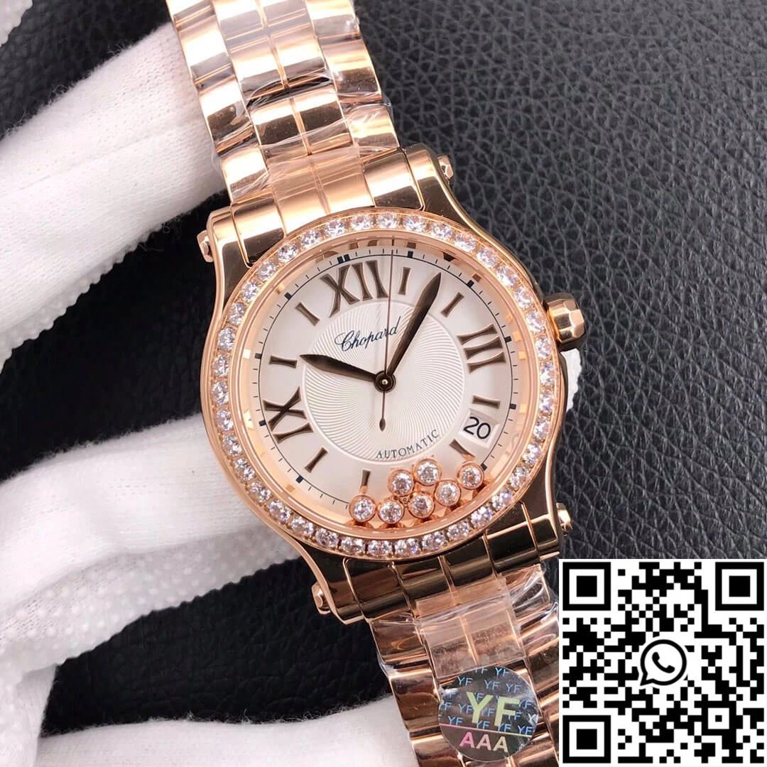 Chopard Happy Diamonds 274808-5004 YF Factory Rose Gold Silver Dial Tailored 1686