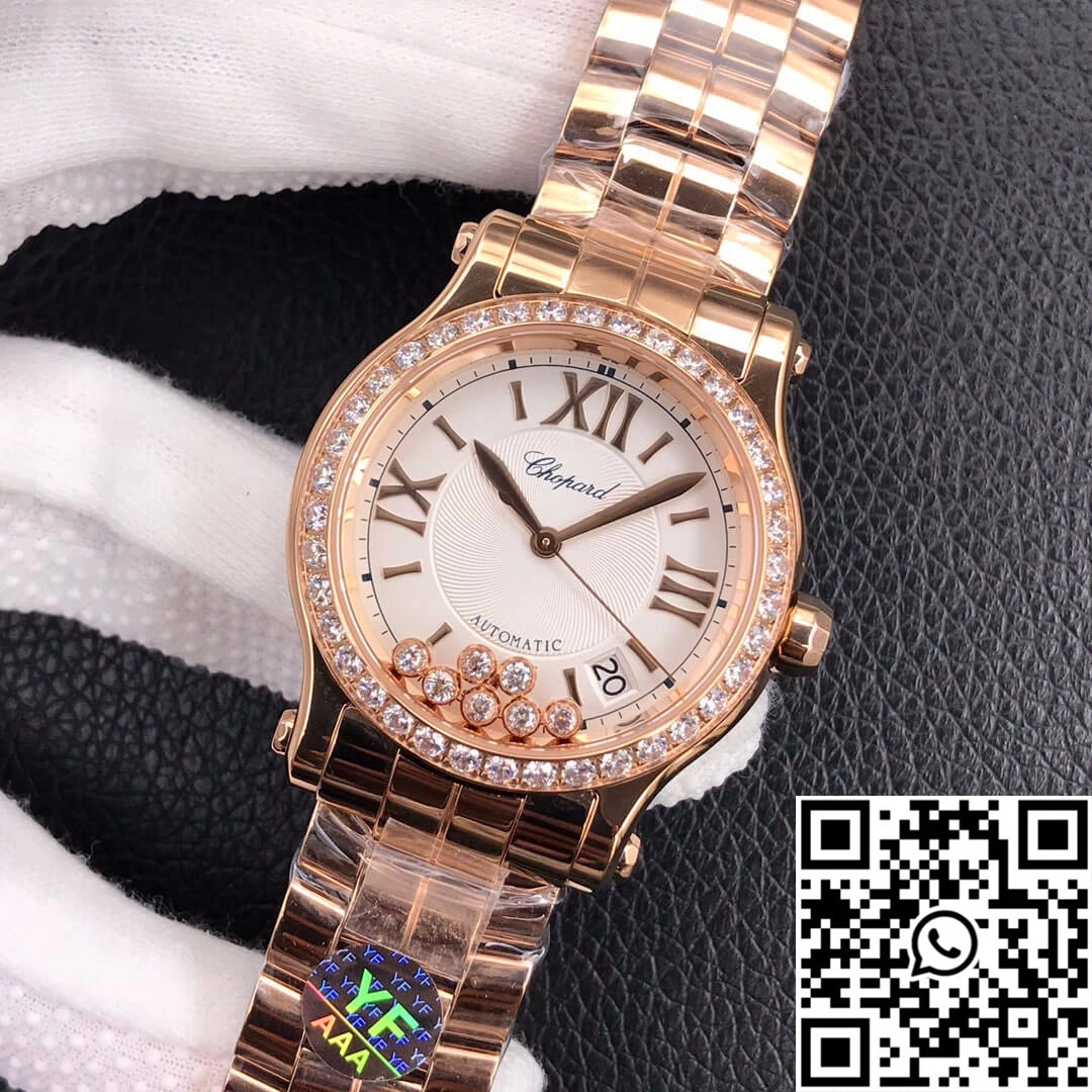 Chopard Happy Diamonds 274808-5004 YF Factory Rose Gold Silver Dial Tailored 1686
