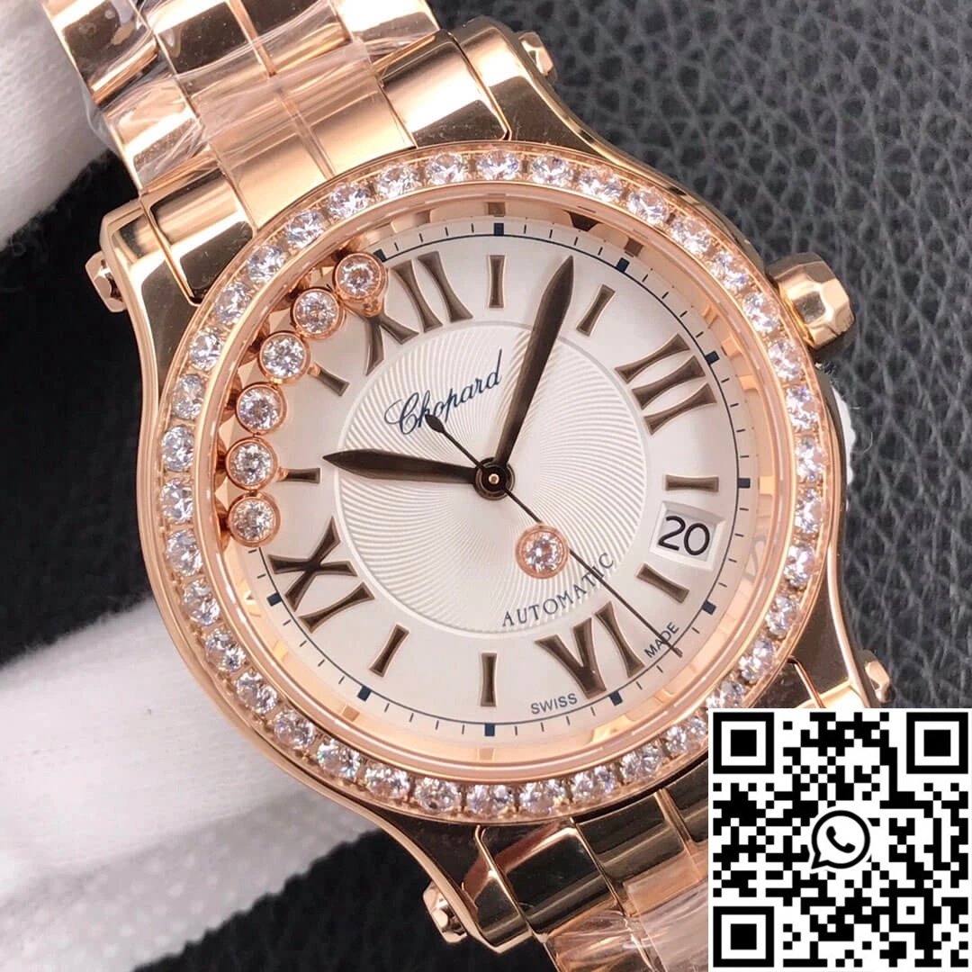 Chopard Happy Diamonds 274808-5004 YF Factory Rose Gold Silver Dial Tailored 1686