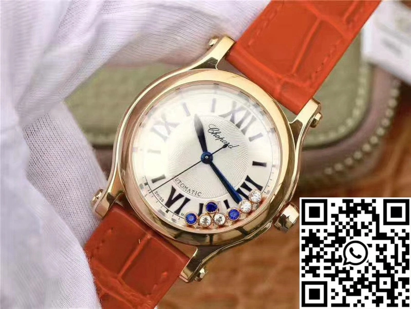 Chopard Happy Sport 274808 Rose Gold Diamonds YF Factory White Dial FreshLook 1695