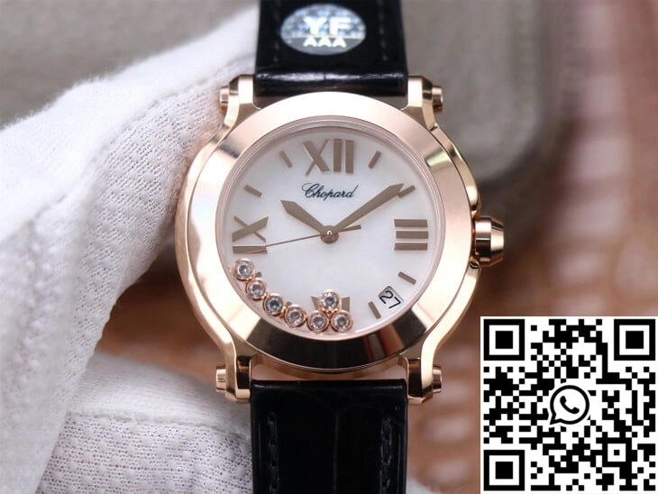 Chopard Happy Sport 278492 YF Factory White Dial Rose Gold Flexible 1699