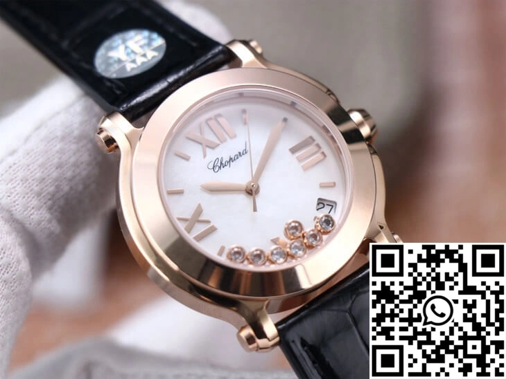 Chopard Happy Sport 278492 YF Factory White Dial Rose Gold Flexible 1699