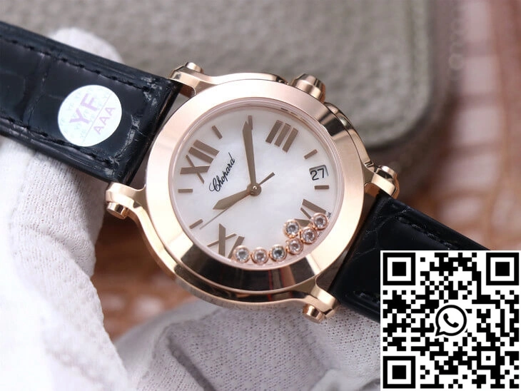 Chopard Happy Sport 278492 YF Factory White Dial Rose Gold Flexible 1699