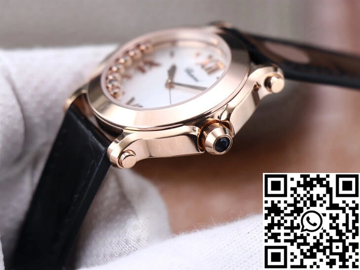 Chopard Happy Sport 278492 YF Factory White Dial Rose Gold Flexible 1699