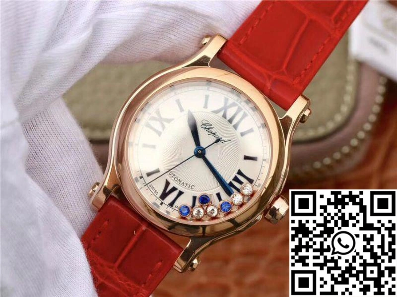 Stretchable Chopard Happy Sport 36MM Automatic Rose Gold Diamonds YF Factory 274808-5001 Rad 1694