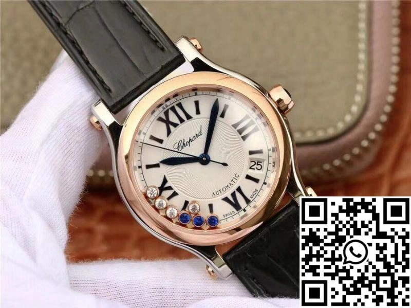 UrbanChic Chopard Happy Sport 36MM Automatic Rose Gold Diamonds YF Factory 274808- 1696