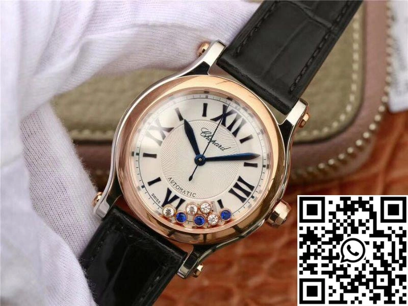 UrbanChic Chopard Happy Sport 36MM Automatic Rose Gold Diamonds YF Factory 274808- 1696