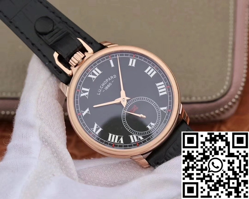 Lightweight Chopard L.U.C 161923-1001 Louis Ulysse Black Dial 1701