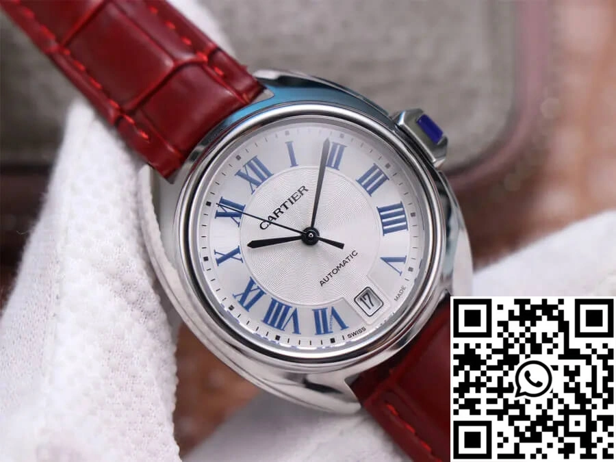 Minimalist Cle De Cartier WSCL0017 V6 Factory White Dial 1441
