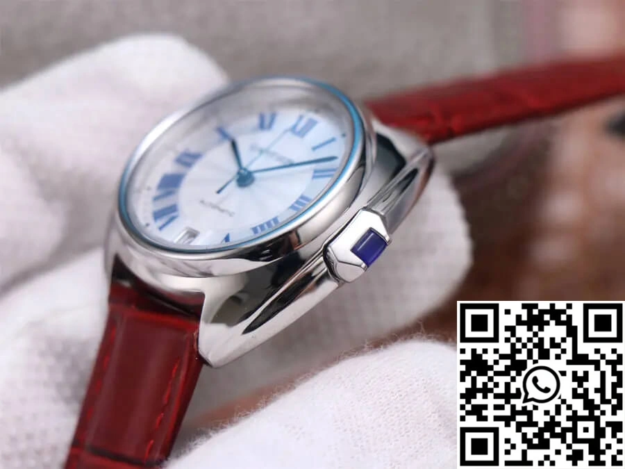 Minimalist Cle De Cartier WSCL0017 V6 Factory White Dial 1441