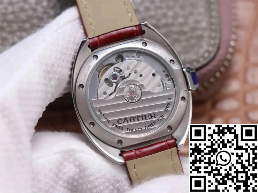 Minimalist Cle De Cartier WSCL0017 V6 Factory White Dial 1441