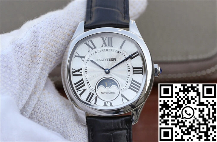 Cozy Drive De Cartier Moonphase WSNM0008 Silver Dial 1407