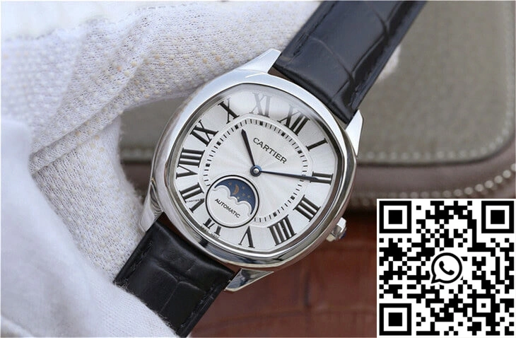 Cozy Drive De Cartier Moonphase WSNM0008 Silver Dial 1407