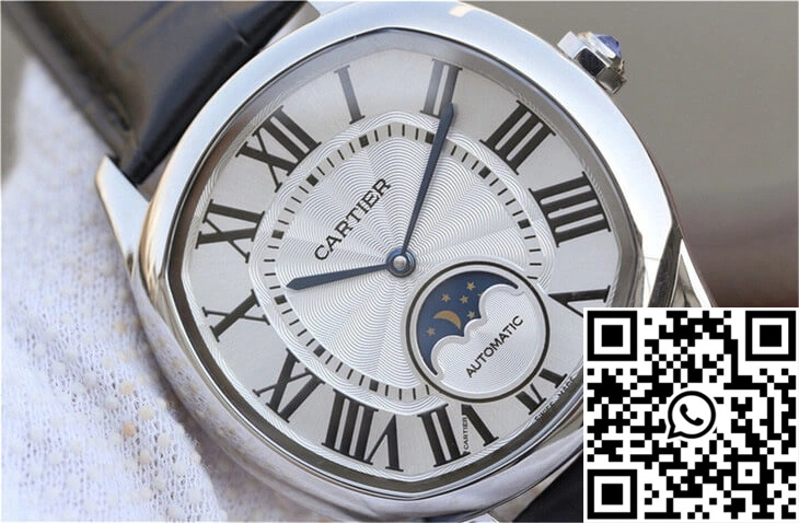 Cozy Drive De Cartier Moonphase WSNM0008 Silver Dial 1407