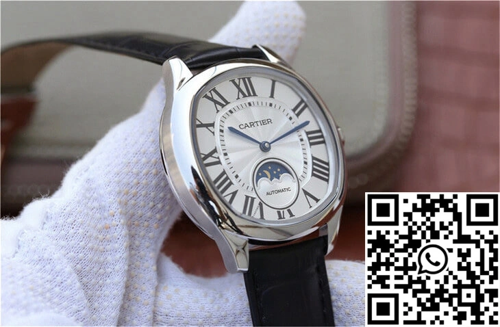 Cozy Drive De Cartier Moonphase WSNM0008 Silver Dial 1407
