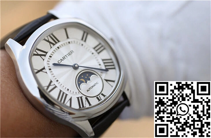 Cozy Drive De Cartier Moonphase WSNM0008 Silver Dial 1407